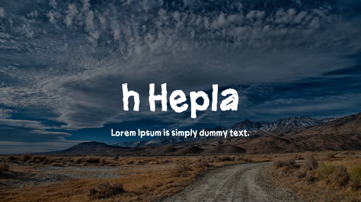 h Hepla Font