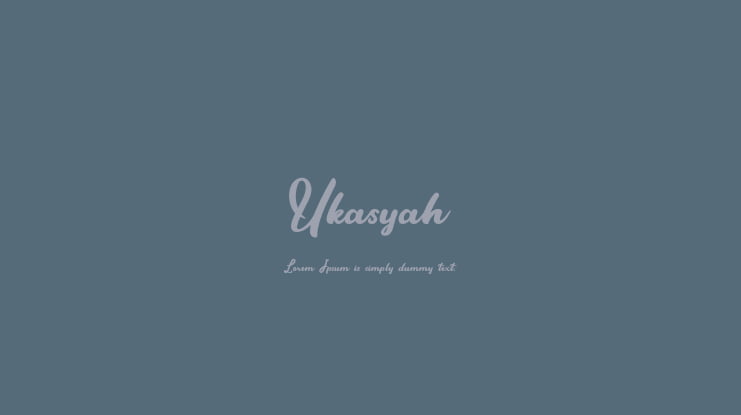 Ukasyah Font