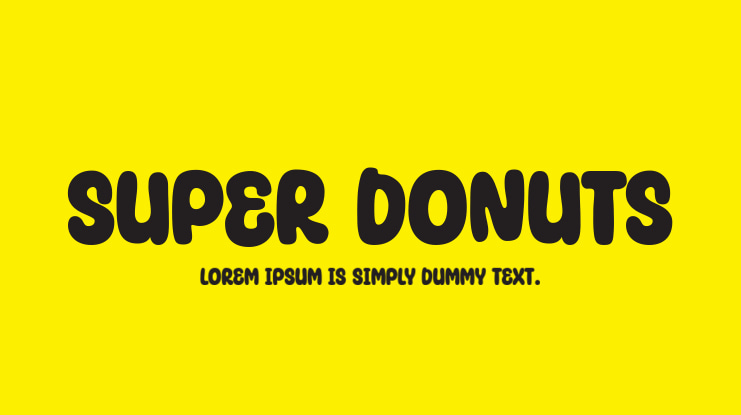 Super Donuts Font