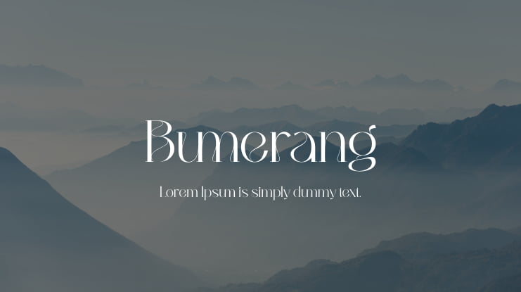 Bumerang Font