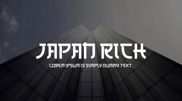 Japan Rich Font