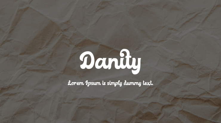 Danity Font