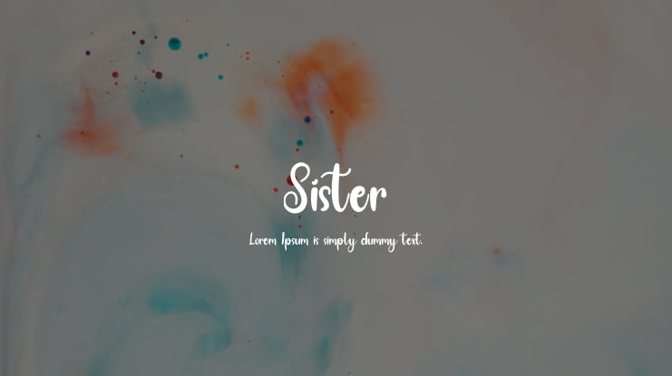 Sister Font