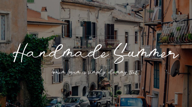 Handmade Summer Font