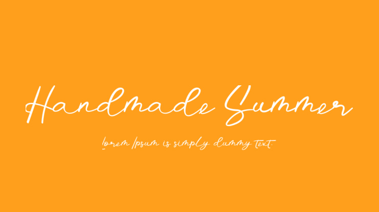 Handmade Summer Font