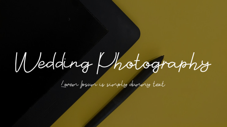 Wedding Photography Font