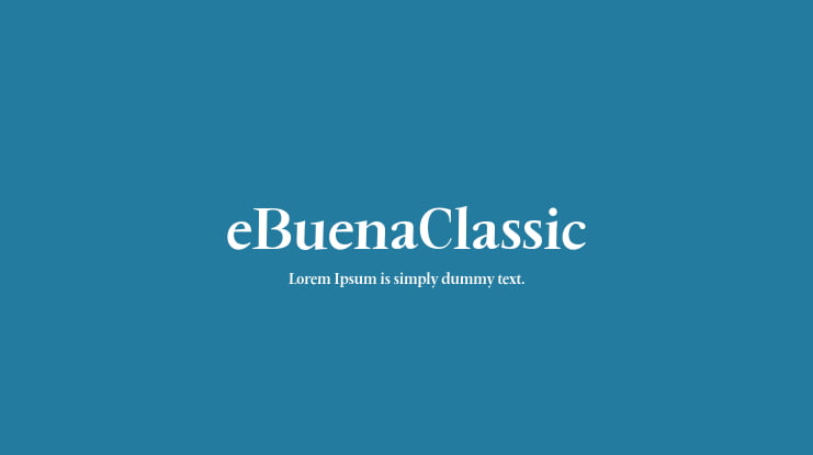 eBuenaClassic Font