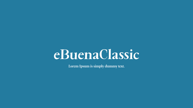 eBuenaClassic Font