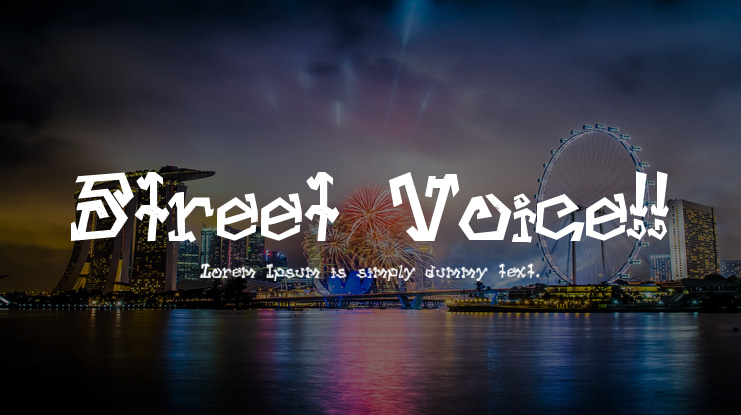 Street Voice!! Font