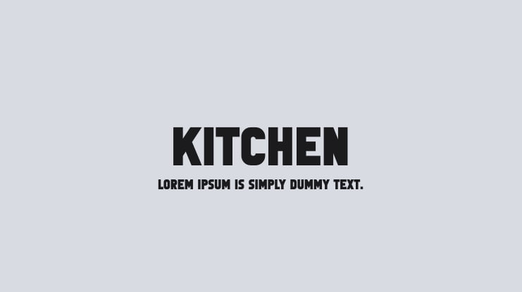Kitchen Font