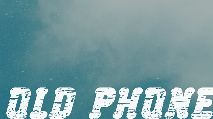 Old Phone Font