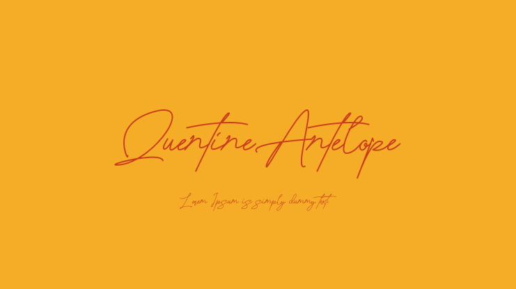 QuentineAntelope Font