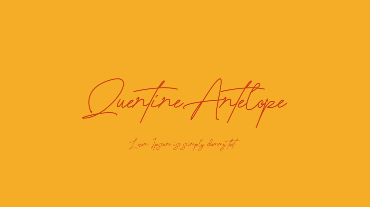 QuentineAntelope Font