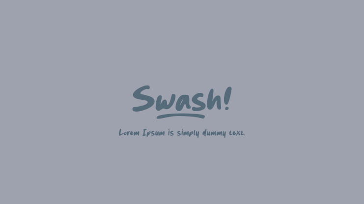 Swash Font