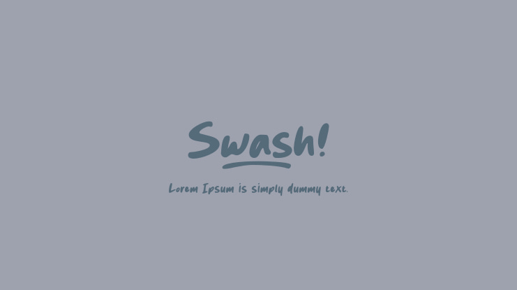 Swash Font