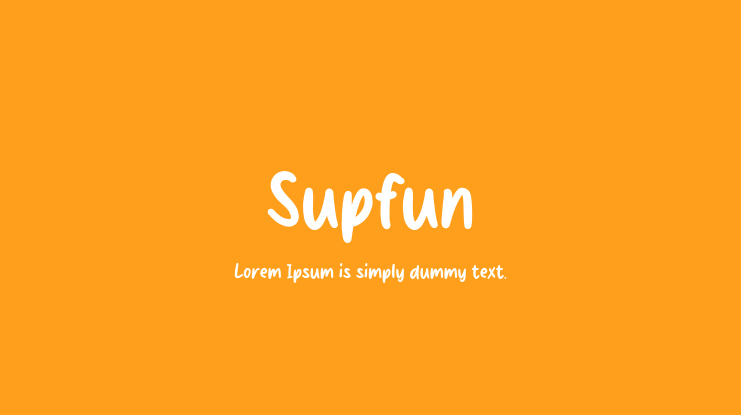 Supfun Font