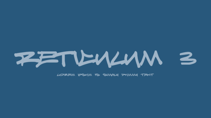 Reticulum 3 Font