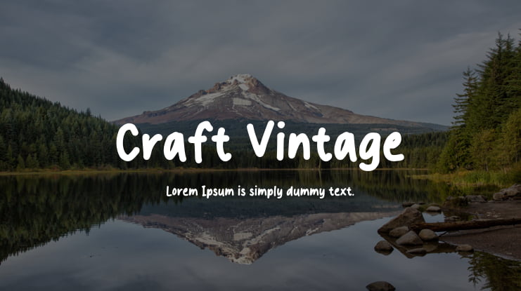Craft Vintage Font