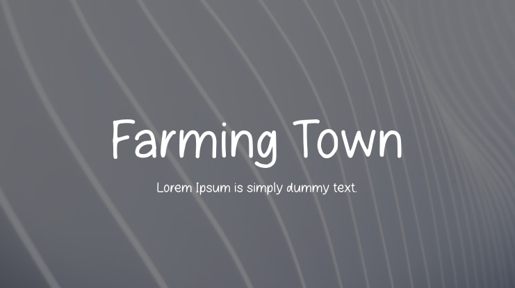 Farming Town Font