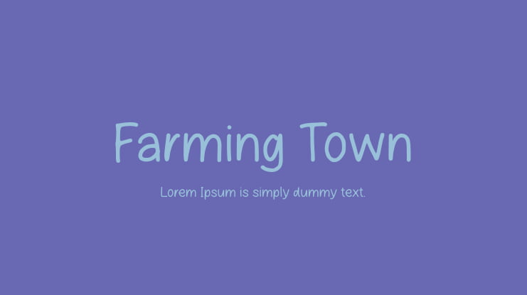 Farming Town Font