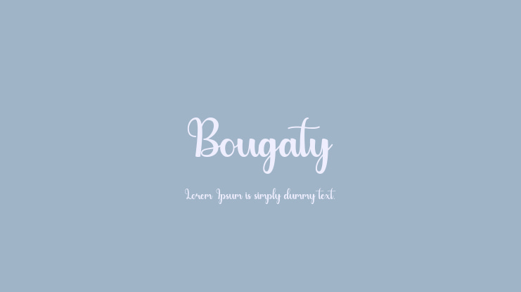 Bougaty Font