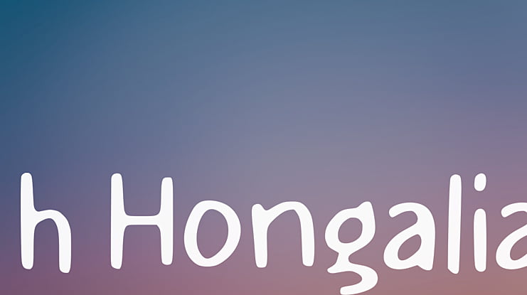 h Hongalia Font