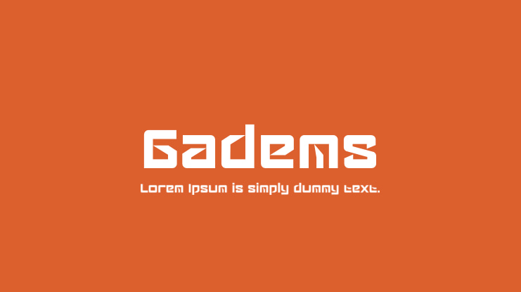 Gadems Font