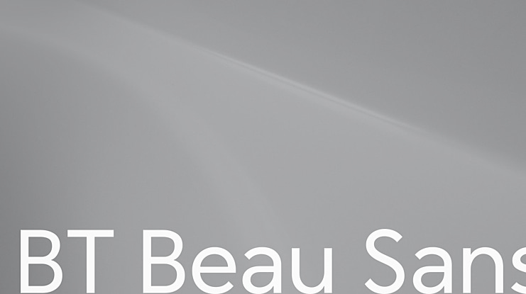 BT Beau Sans Font Family
