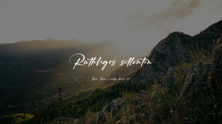 Ruthligos sillentin Font