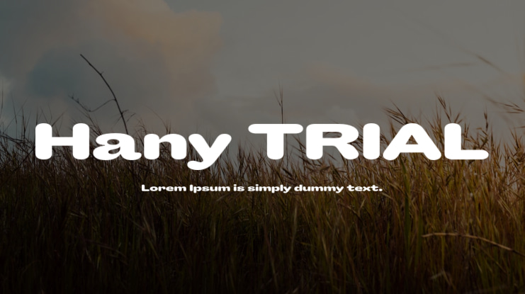 Hany TRIAL Font Family