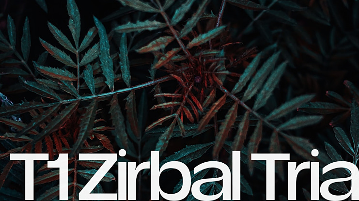 T1 Zirbal Trial Font Family
