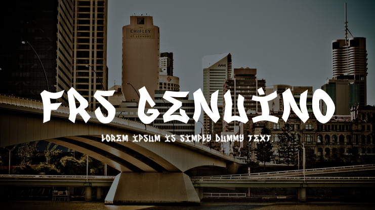 FRS Genuino Font