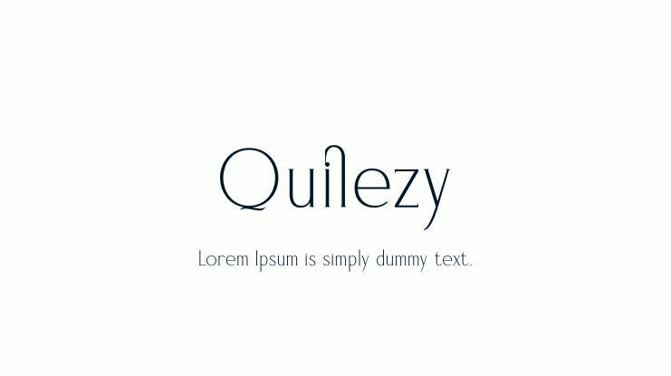 Quilezy Font