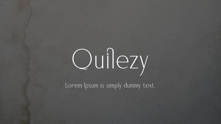 Quilezy Font