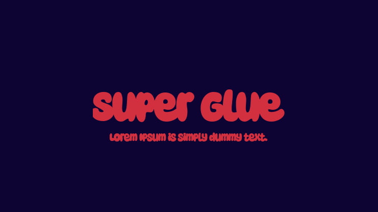 Super Glue Font Family