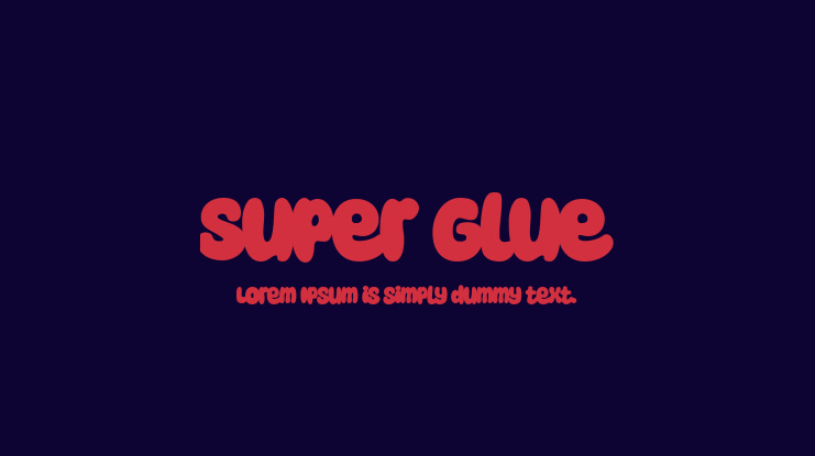 Super Glue Font Family