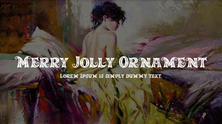 Merry Jolly Ornament Font