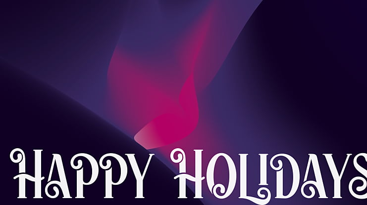 Happy Holidays Font