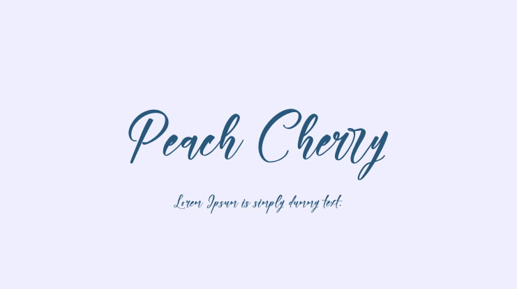 Peach Cherry Font