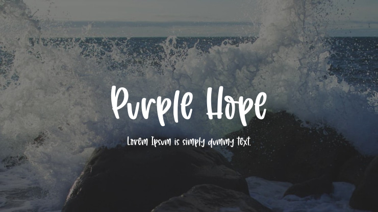 Purple Hope Font