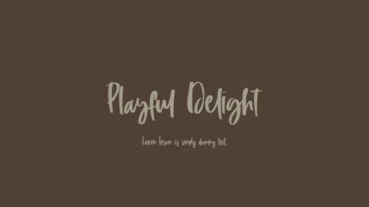 Playful Delight Font