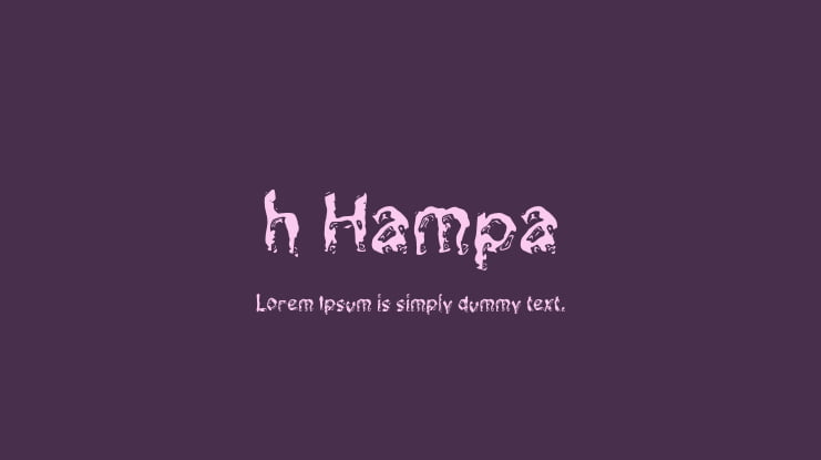 h Hampa Font