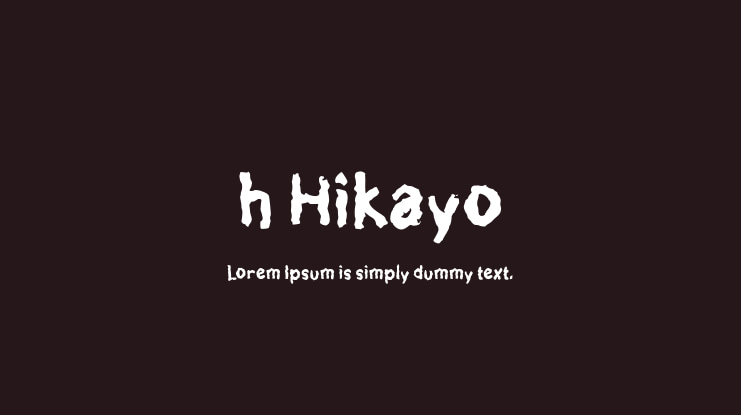h Hikayo Font