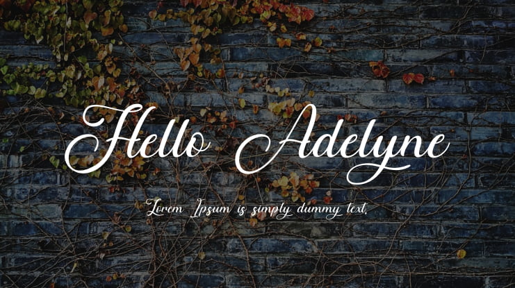 Hello Adelyne Font