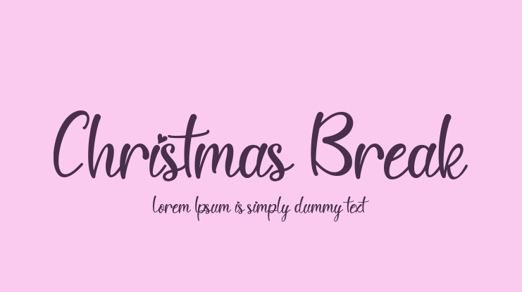 Christmas Break Font