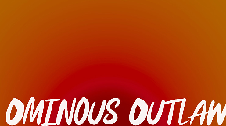 Ominous Outlaw Font