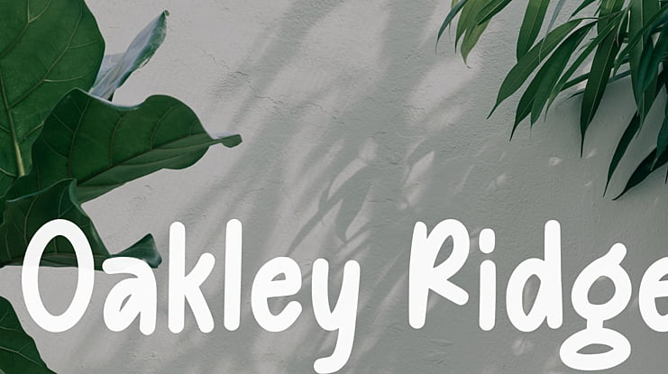 Oakley Ridge Font