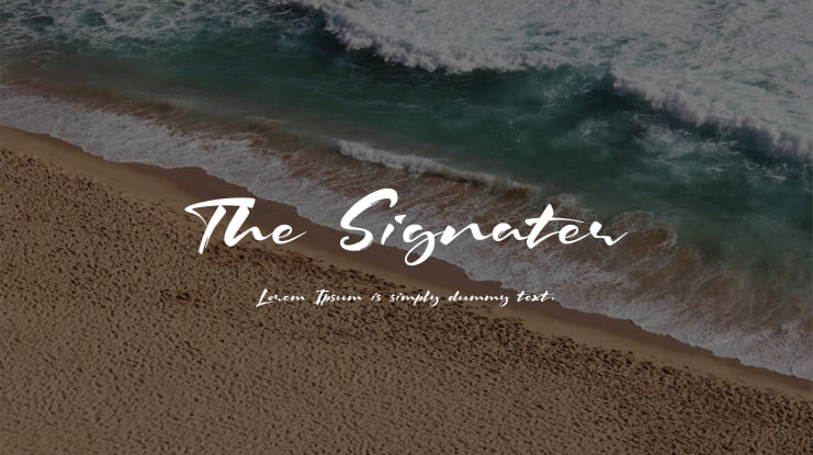 The Signater Font