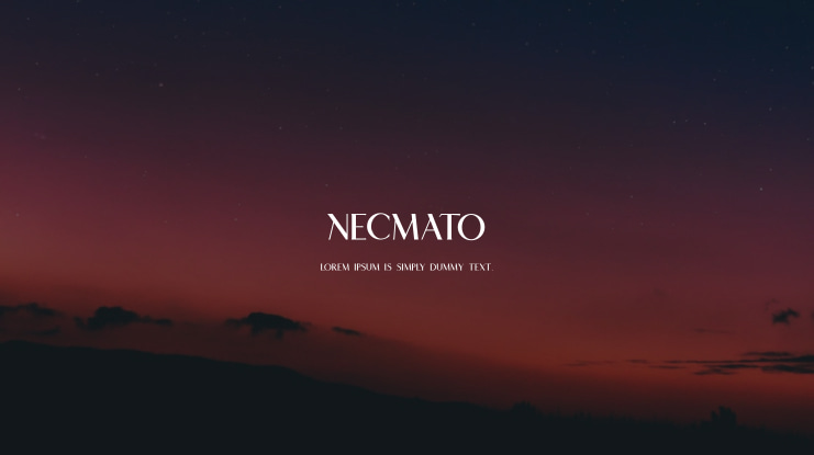 NECMATO Font