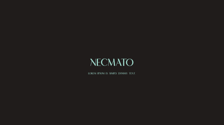 NECMATO Font